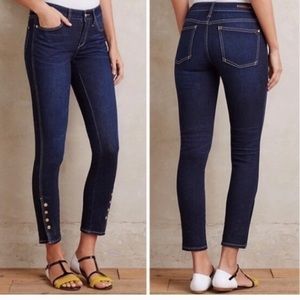 Anthropologie Pilcro Twisted Seam Mid-Rise Jeans